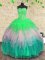 Inexpensive Multi-color Tulle Lace Up Sweetheart Sleeveless Floor Length Sweet 16 Dresses Beading and Ruffles and Sequins