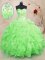 Super Sweetheart Sleeveless Lace Up 15th Birthday Dress Organza