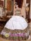 Pohjanmaa Finland Beading Decorate Bodice Informal White Quinceanera Dress Strapless and sexy Leopard Ball Gown