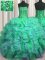 Visible Boning Beaded Bodice Floor Length Ball Gowns Sleeveless Multi-color 15 Quinceanera Dress Lace Up