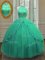 Floor Length Turquoise Vestidos de Quinceanera Sweetheart Sleeveless Lace Up
