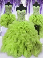 Four Piece Sleeveless Beading and Ruffles Lace Up Ball Gown Prom Dress(SKU PSSW059KC003-12BIZ)