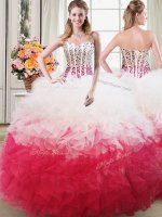 Customized Sleeveless Lace Up Floor Length Beading and Ruffles Quinceanera Gown(SKU PSSW0378MTBIZ)