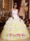 Winsted Connecticut/CT Colorful Gorgeous Elegant Quinceanera Dress With Spaghetti Straps Appliques and Ruffles Layered