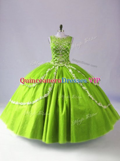 Chic Floor Length Ball Gowns Sleeveless Quinceanera Dresses Zipper - Click Image to Close