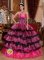 Barbera del Valles Spain Brand New Multi-color Christmas Party Dress For Sweetheart Organza Ruffles Gorgeous Ball Gown