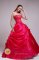 Gun Barrel City TX Sweetheart Appliques Decorate Pick-ups Inspired Red Christmas Party dress