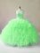 Fashion Lace Up Sweetheart Beading and Ruffles Vestidos de Quinceanera Tulle Sleeveless