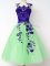 Quinceanera Court Dresses Prom and Party and Wedding Party with Appliques Straps Sleeveless Lace Up