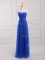Royal Blue Sweetheart Neckline Belt Quinceanera Court Dresses Sleeveless Lace Up