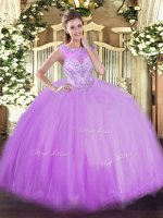 Admirable Floor Length Ball Gowns Sleeveless Lavender Quinceanera Gowns Zipper(SKU SJQDDT1186002-3BIZ)