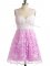 Lilac Lace Up Straps Lace Court Dresses for Sweet 16 Lace Sleeveless