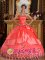 Hastings Nebraska/NE Watermelon Red For Affordable Sweetheart Quinceanera Dress With Appliques And Ruffles