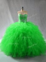 Dazzling Sleeveless Beading and Ruffles Lace Up Quinceanera Gown(SKU PSSW1033-5BIZ)