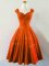 Straps Sleeveless Taffeta Quinceanera Dama Dress Ruching Lace Up