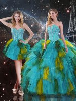 Sweetheart Sleeveless Lace Up Quinceanera Dresses Multi-color Tulle(SKU QDDTA106001-5BIZ)