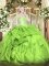 Noble Sleeveless Floor Length Beading and Ruffles Lace Up Court Dresses for Sweet 16