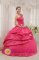 Modern Hot Pink Stylish Quinceanera Dress With One Shoulder Neckline Beading and Pick-ups Decorate in Forchheim