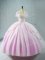 Designer Floor Length Ball Gowns Sleeveless Lilac 15th Birthday Dress Lace Up