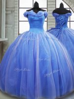Colorful Sleeveless Brush Train Pick Ups Lace Up Sweet 16 Dress(SKU PSSW0717BIZ)
