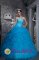 Alvin TX Sweetheart Beaded Decorate Ruffles Customize Baby Blue Quinceanera Dresses For Sweet 16