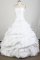 Mexican Luxurious Ball Gown Strapless Floor-length White Quinceanera Dress LZ426009