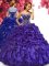 Affordable Floor Length Purple Quinceanera Gowns Sweetheart Sleeveless Lace Up