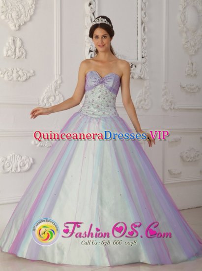 Multi-Color Quinceranera Dress Beading and Sequins Decorate For New Style Sweetheart Taffeta and Tulle A-Line / Princess IN Horw Switzerland - Click Image to Close