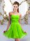 Sophisticated Sweetheart Sleeveless Chiffon Dama Dress for Quinceanera Ruching Lace Up