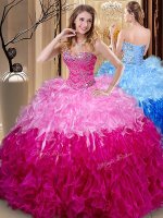 Multi-color Sleeveless Beading and Ruffles Floor Length Sweet 16 Dress(SKU SJQDDT900002BIZ)