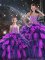 Simple Floor Length Ball Gowns Sleeveless Multi-color Quinceanera Dresses Lace Up