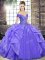 Floor Length Lavender Quinceanera Dress Off The Shoulder Sleeveless Lace Up