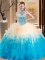 Halter Top Sleeveless Beading and Ruffles Lace Up 15 Quinceanera Dress