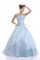 Sleeveless Lace Up Floor Length Embroidery Sweet 16 Quinceanera Dress