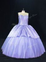 Graceful Lavender Tulle Lace Up Scoop Sleeveless Floor Length Sweet 16 Dresses Beading(SKU PSSW1104-6BIZ)