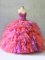 Ball Gowns Quinceanera Gown Multi-color Sweetheart Organza Sleeveless Floor Length Lace Up
