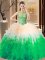 On Sale Multi-color Sleeveless Tulle Backless Quinceanera Gowns for Prom and Military Ball and Sweet 16 and Quinceanera