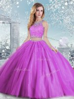 Lilac Sleeveless Beading and Sequins Floor Length Quinceanera Dresses(SKU SJQDDT957002-3BIZ)