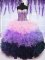 Discount Organza Sweetheart Sleeveless Lace Up Beading and Ruffles and Ruffled Layers Quinceanera Gowns in Multi-color