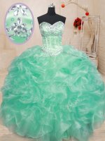 Perfect Sleeveless Beading and Ruffles Lace Up Sweet 16 Dresses(SKU PSSW0177BIZ)