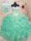 Perfect Sleeveless Beading and Ruffles Lace Up Sweet 16 Dresses