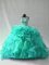 Floor Length Ball Gowns Sleeveless Turquoise 15th Birthday Dress Lace Up
