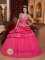 Spilsby East Midlands Hot Pink Romantic Quinceanera Dress With Appliques Decorate Halter Top Neckline