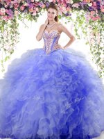 Captivating Sleeveless Beading and Ruffles Lace Up Quinceanera Gowns(SKU SJQDDT840002-2BIZ)
