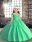 Sleeveless Beading Lace Up Little Girl Pageant Gowns