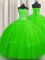 Enchanting Puffy Skirt Beading Sweet 16 Dresses Lace Up Sleeveless Floor Length