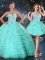Sleeveless Beading and Ruffled Layers Lace Up Vestidos de Quinceanera
