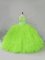 Fabulous Tulle Lace Up Sweet 16 Quinceanera Dress Sleeveless Beading and Ruffles