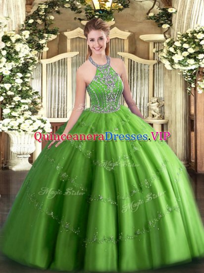 Fabulous Floor Length Ball Gowns Sleeveless Ball Gown Prom Dress Lace Up - Click Image to Close