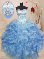 Sleeveless Beading and Ruffles Lace Up Sweet 16 Dress(SKU PSSW0177-2BIZ)